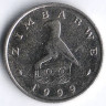 Монета 5 центов. 1999 год, Зимбабве.
