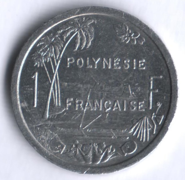 1 франк. 1999 год, Французская Полинезия.