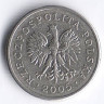 Монета 10 грошей. 2005 год, Польша.