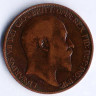 Монета 1/2 пенни. 1903 год, Великобритания.