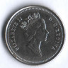 Монета 10 центов. 1991 год, Канада.