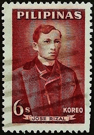 Почтовая марка (6 s.). "Хосе Рисаль". 1962 год, Филиппины.
