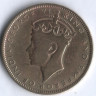 Монета 1 пенни. 1942 год, Ямайка.