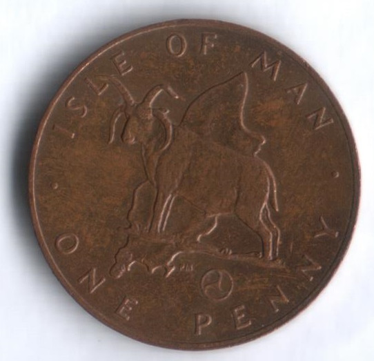 Монета 1 пенни. 1979(АB) год, Остров Мэн.