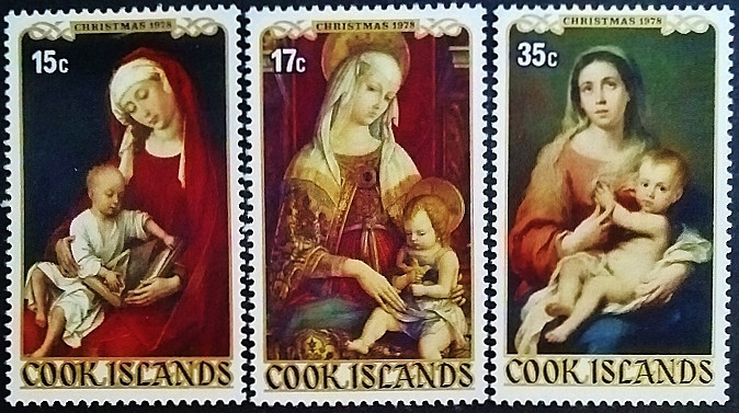 Набор марок (3 шт.). "Рождество". 1978 год, Острова Кука.