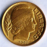 Монета 20 сентаво. 1942 год, Аргентина.