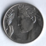 Монета 20 чентезимо. 1909 год, Италия.