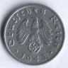 Монета 1 рейхспфенниг. 1943 год (A), Третий Рейх.