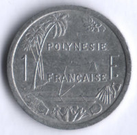 1 франк. 2000 год, Французская Полинезия.