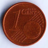Монета 1 цент. 2002 год, Ирландия.