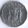Монета 1 цент. 1980 год, Ямайка. FAO.