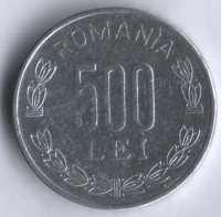 500 лей. 1999 год, Румыния.