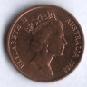 Монета 1 цент. 1988 год, Австралия.