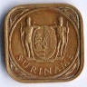Монета 5 центов. 1962 год, Суринам.