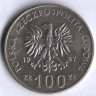 Монета 100 злотых. 1987 год, Польша. Казимир III Великий.