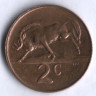 2 цента. 1981 год, ЮАР.