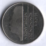 Монета 1 гульден. 1982 год, Нидерланды.