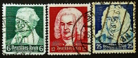 Набор почтовых марок (3 шт.). "Юбилеи немецких композиторов". 1935 годы, Германский Рейх.