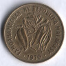 Монета 10 франков. 1970 год, Мадагаскар.