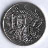 Монета 10 центов. 2013 год, Австралия.