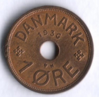 Монета 1 эре. 1936 год, Дания. N;GJ.