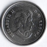 Монета 25 центов. 2005 год, Канада. Год ветеранов.