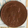 Монета 5 сантимов. 1913 год, Франция.