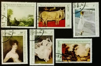 Набор почтовых марок  (6 шт.). "Картины из Национального музея (1978)". 1978 год, Куба.