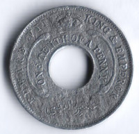 Монета 1/10 пенни. 1908 год, Британская Западная Африка. Тип 1.