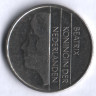 Монета 1 гульден. 1984 год, Нидерланды.