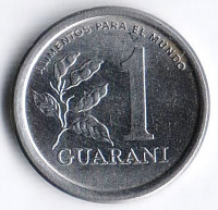 Монета 1 гуарани. 1980 год, Парагвай.