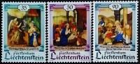 Набор марок (3 шт.). "Рождество". 1990 год, Лихтенштейн.