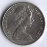 Монета 20 центов. 1971 год, Австралия.