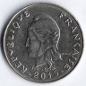 Монета 20 франков. 2015 год, Французская Полинезия.