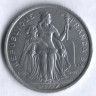 Монета 2 франка. 1977 год, Новая Каледония.