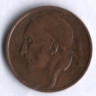 Монета 50 сантимов. 1991 год, Бельгия (Belgique).