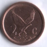 2 цента. 1992 год, ЮАР.