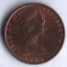 Монета 1/2 пенни. 1983 год, Остров Мэн.