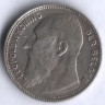 Монета 1 франк. 1909 год, Бельгия (Der Belgen).