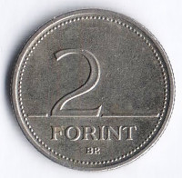 Монета 2 форинта. 2004 год, Венгрия.