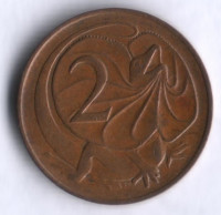 Монета 2 цента. 1967 год, Австралия.