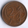 Монета 2 цента. 1967 год, Австралия.