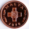 Монета 1 цент. 1976 год, Мальта. Proof.