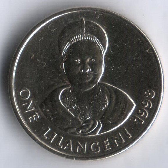 1 лилангени. 1998 год, Свазиленд.