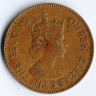 Монета 1 пенни. 1962 год, Ямайка.