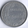 5 франков. 1965 год, Французская Полинезия.