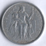 5 франков. 1965 год, Французская Полинезия.