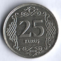 25 курушей. 2010 год, Турция.