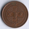 Монета 2 пенса. 1990 год, Остров Мэн.