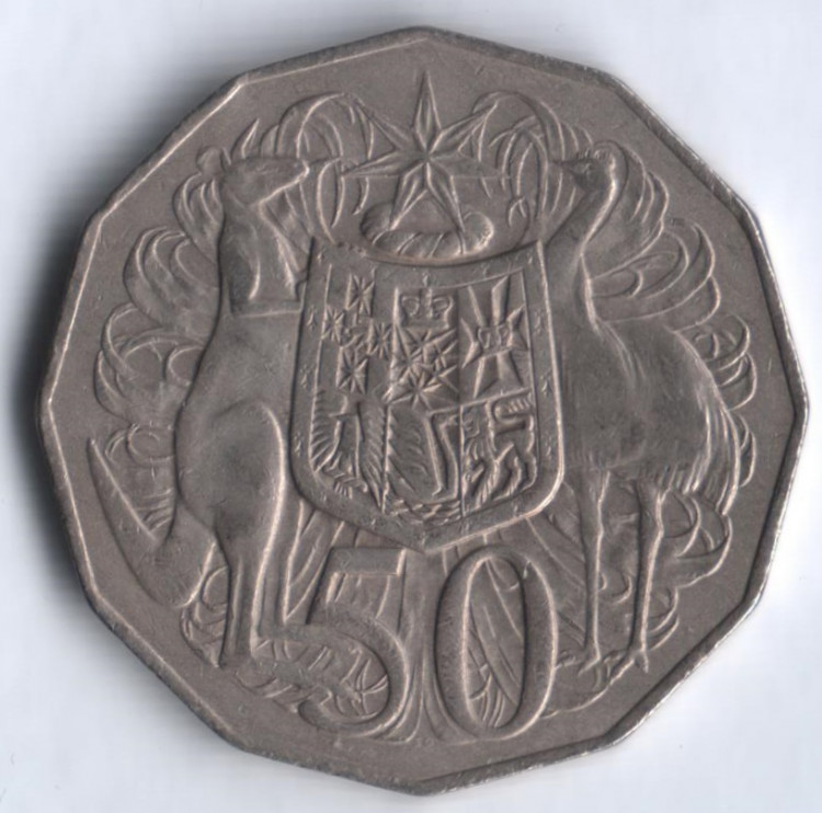 Монета 50 центов. 1979 год, Австралия.